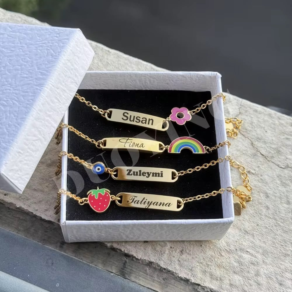 Cutesy custom identity bracelets