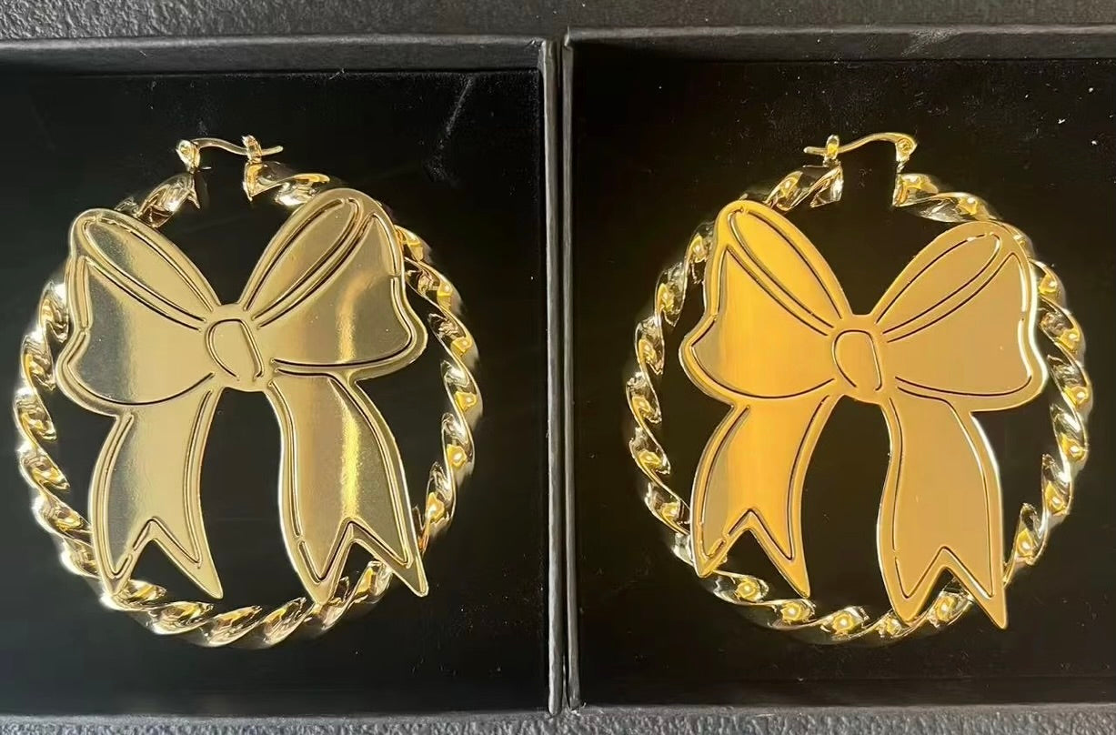 Bow earrings