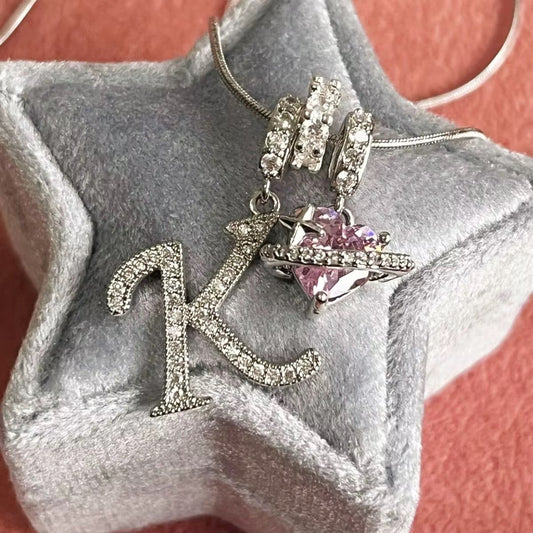 Dainty initial necklace