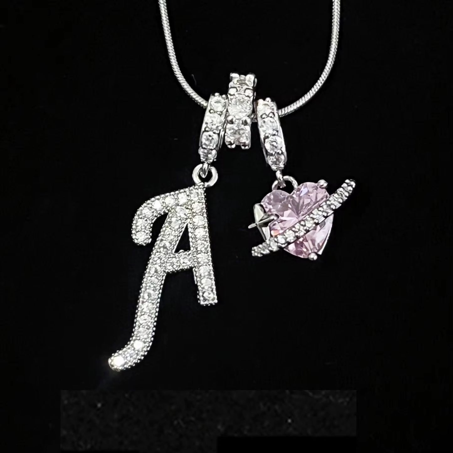 Dainty initial necklace